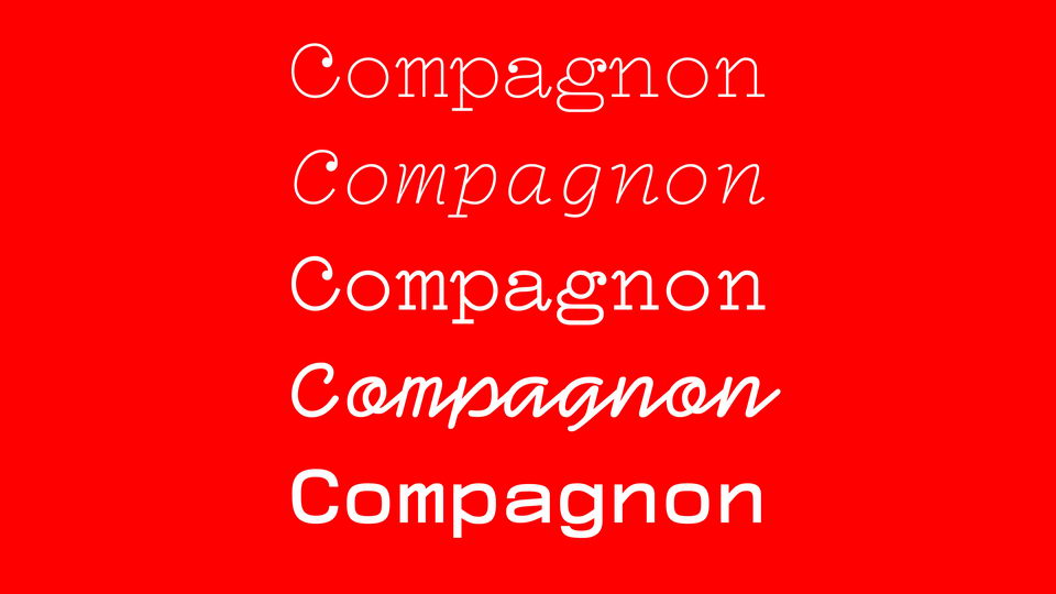 Compagnon Typeface